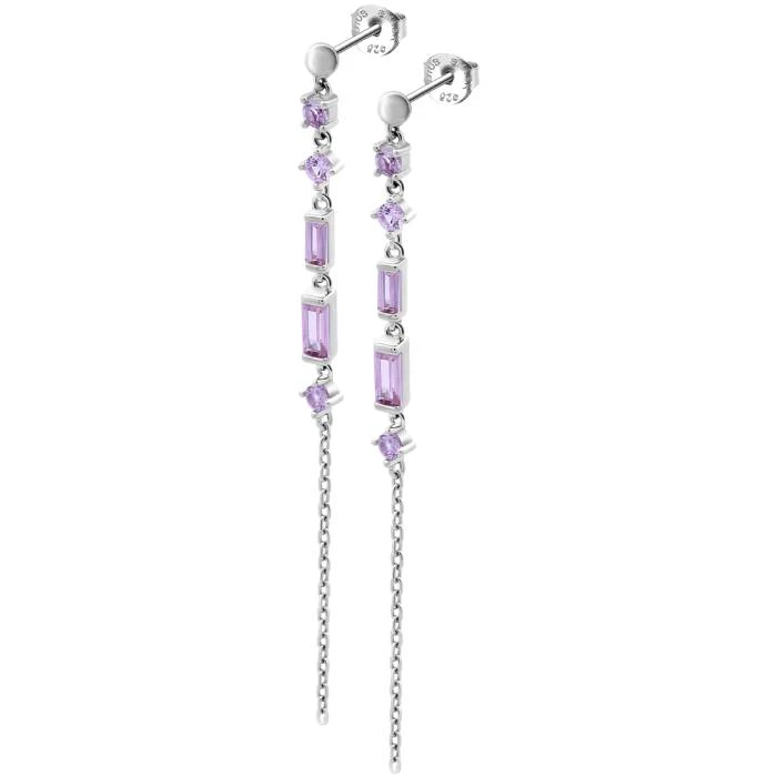 Дамски от 925 Сребро - с форма - - Сив