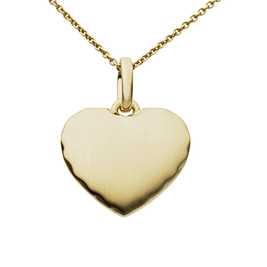 Дамски висулка от 14K Злато Жълто - с форма Сърце