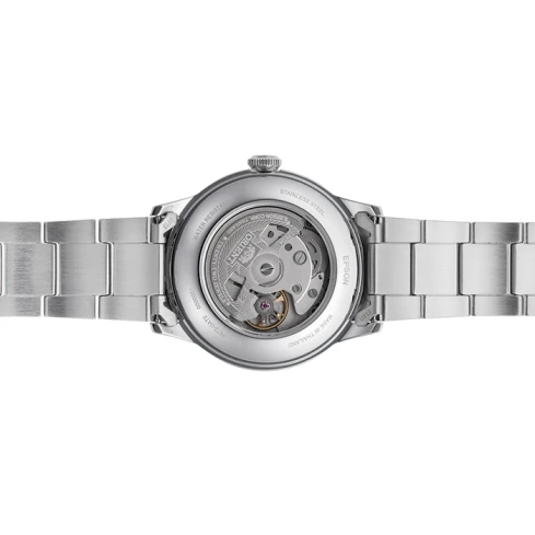 Мъжки ръчен часовник с механичен механизъм - корпус от Стомана - Стоманена верижка - цвят Розов