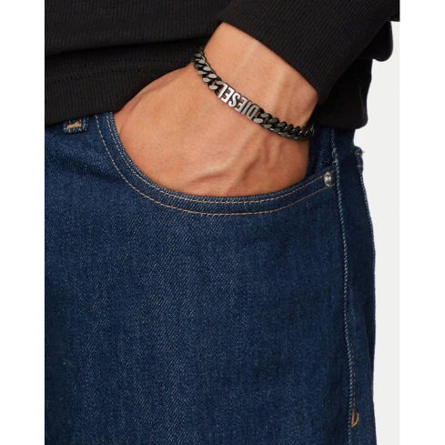 Мъжки гривна от 316l Медицинска стомана - с форма - - Сив