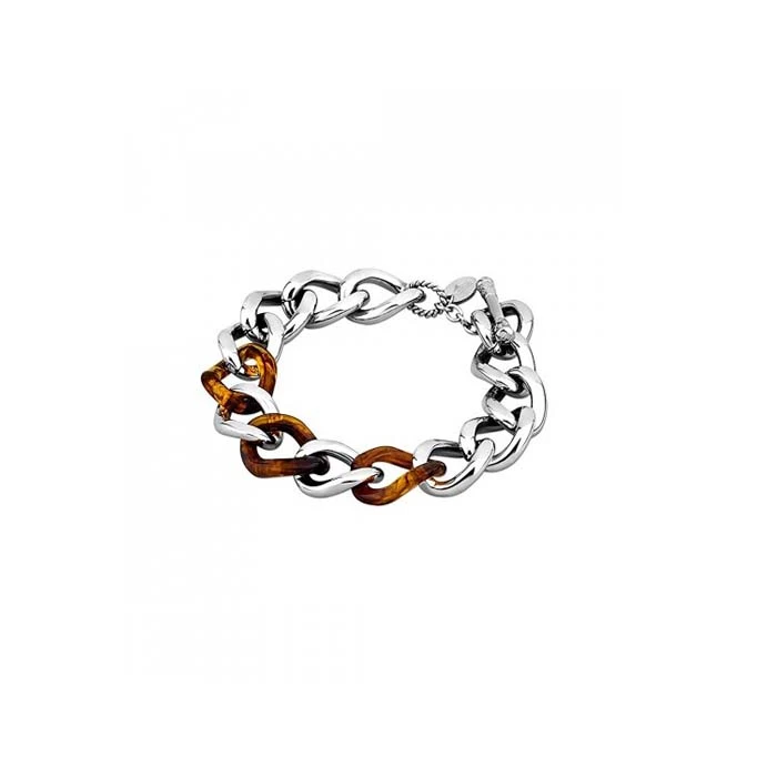 Дамски гривна от 316l Медицинска стомана - с форма Верига - - Сив