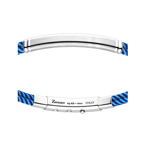 Мъжки гривна от 925 Сребро - с форма Други - - Син