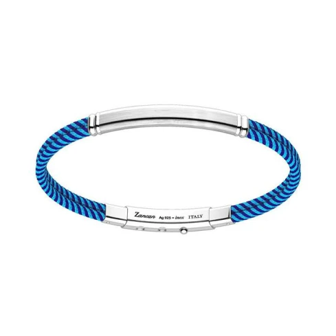 Мъжки гривна от 925 Сребро - с форма Други - - Син