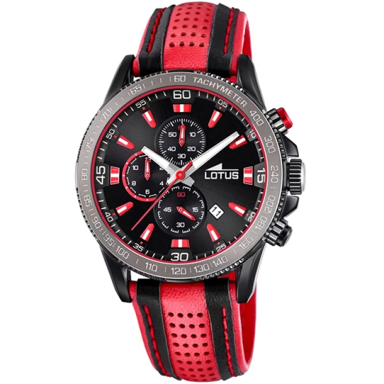 Мъжки ръчен часовник с кварцов механизъм - корпус от Стомана - Естествена кожа - цвят Черен Черен