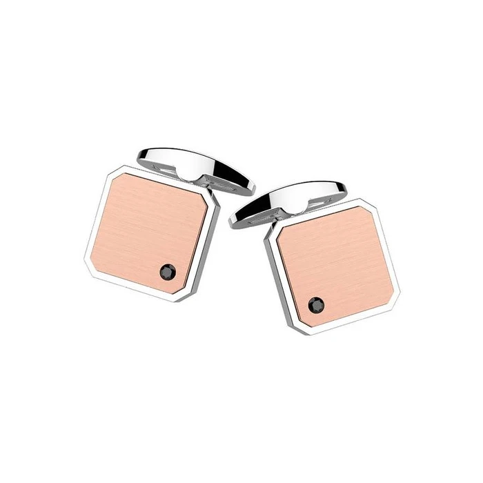 Мъжки ботунели от 316l Медицинска стомана - с форма - Шпинел - PVD покритие в розово злато