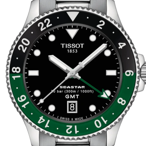 Мъжки ръчен часовник с кварцов механизъм - корпус от Стомана - Стоманена верижка - цвят Черен Сив