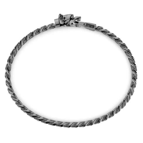 Мъжки гривна от 925 Сребро - с форма