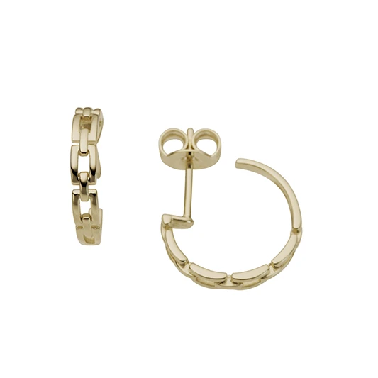 Дамски обеци от 14K Злато Жълто - с форма