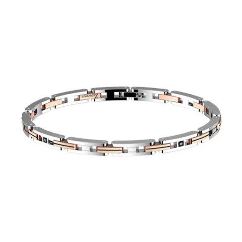 Мъжки гривна от 316l Медицинска стомана - с форма - - розово злато