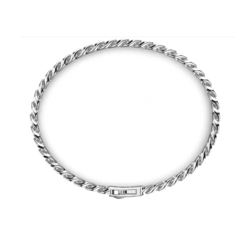 Мъжки гривна от 925 Сребро - с форма