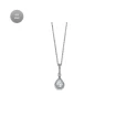 Дамски колие от 925 Сребро - с форма Други - Цирконий - Сив