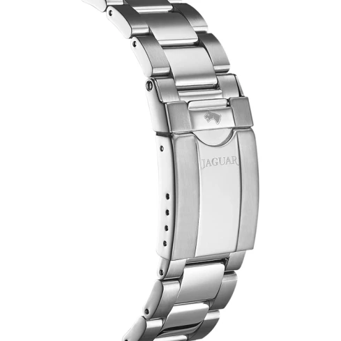 Мъжки ръчен часовник с автоматичен механизъм - корпус от Стомана - Стоманена верижка - цвят Син Черен