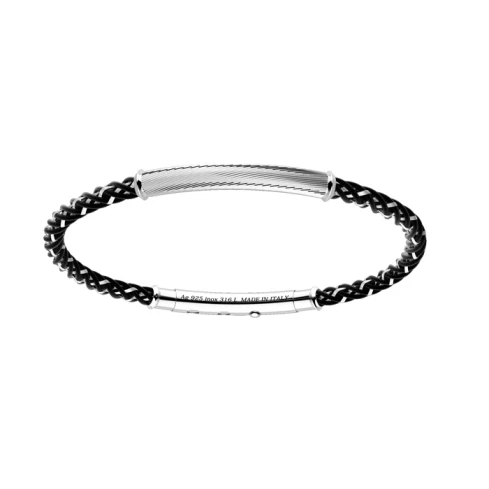 Мъжки гривна от 925 Сребро - с форма Въже