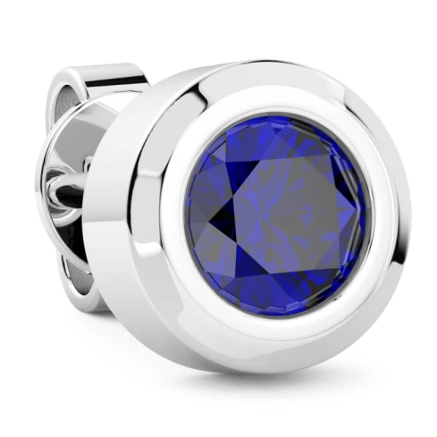 Мъжки обеци от 925 Сребро - с форма - Шпинел