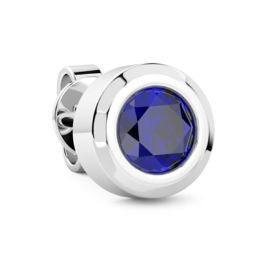 Мъжки обеци от 925 Сребро - с форма - Шпинел