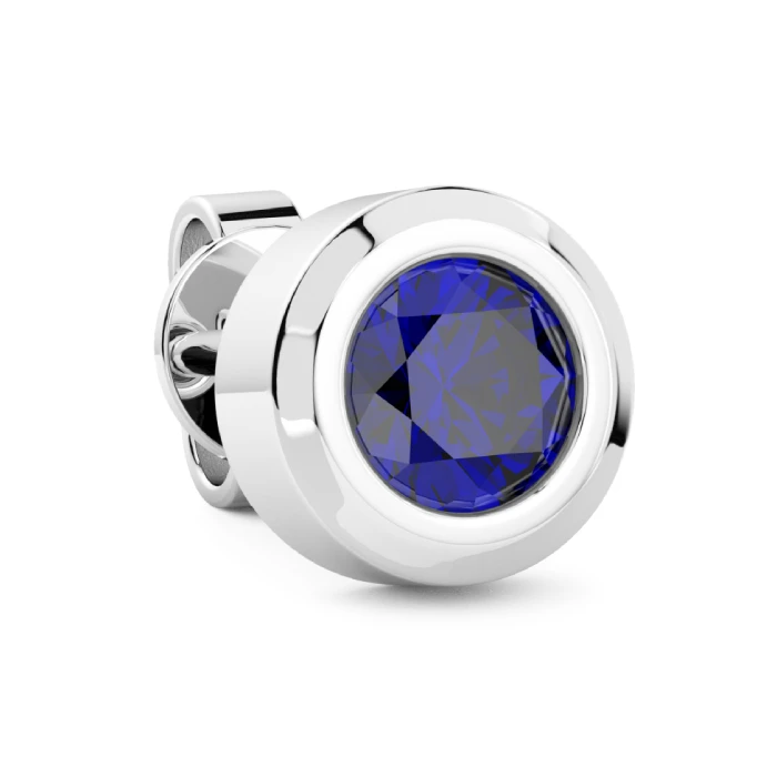 Мъжки обеци от 925 Сребро - с форма - Шпинел