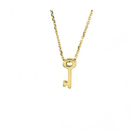 Дамски колие от 14K Злато Жълто - с форма Ключ