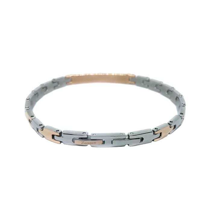 Мъжки гривна от 316l Медицинска стомана - с форма - - Стомана с розова позлата