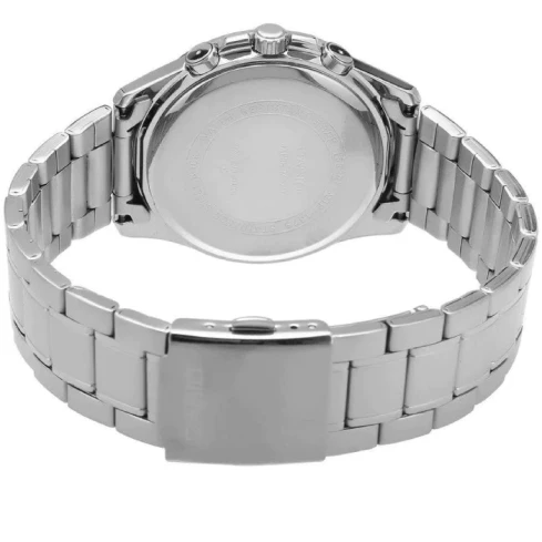 Мъжки ръчен часовник с кварцов механизъм - корпус от Стомана - Стоманена верижка - цвят Зелен Сив