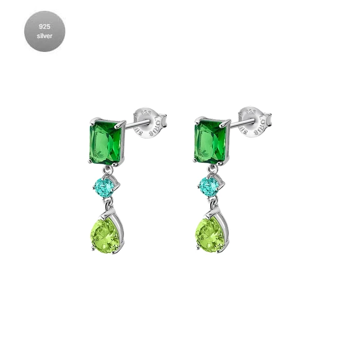 Дамски от 925 Сребро - с форма - - Сив