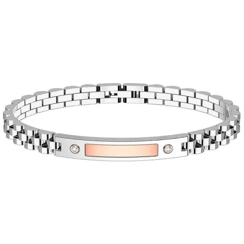 Мъжки гривна от 316l Медицинска стомана - с форма Други - - Частично PVD покритие от розово злато