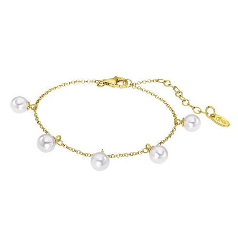 Дамски гривна от 925 Сребро - с форма Други - Перла - Злато