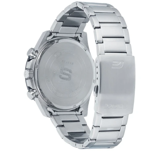 Мъжки ръчен часовник с кварцов механизъм - корпус от Стомана - Стоманена верижка - цвят Син Сив