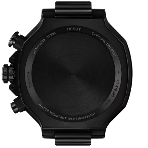 Мъжки ръчен часовник с кварцов механизъм - корпус от Стомана - Силиконова каишка - цвят Черен Черен