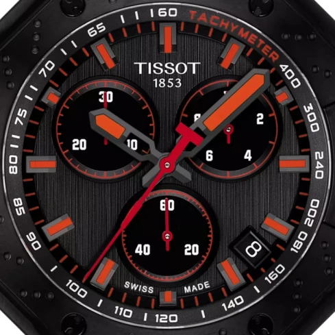 Мъжки ръчен часовник с кварцов механизъм - корпус от Стомана - Силиконова каишка - цвят Черен Червен