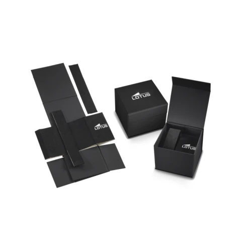 Мъжки ръчен часовник с кварцов механизъм - корпус от Стомана - Каучук - цвят Черен