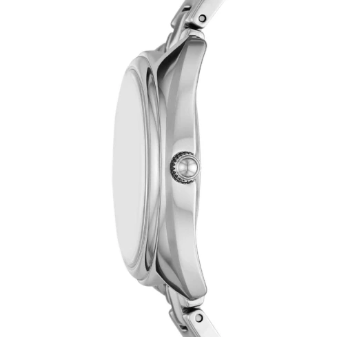 Дамски ръчен часовник с кварцов механизъм - корпус от Стомана - Стоманена верижка - цвят Син Сив