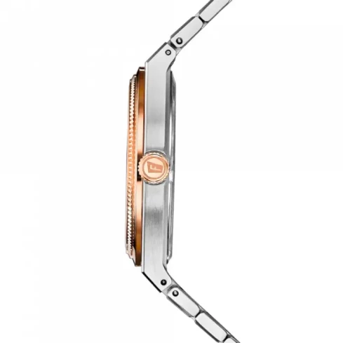 Дамски ръчен часовник с кварцов механизъм - корпус от Стомана - Стоманена верижка - цвят Седеф Сив