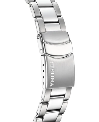 Мъжки ръчен часовник с кварцов механизъм - корпус от Стомана - Стоманена верижка - цвят Черен