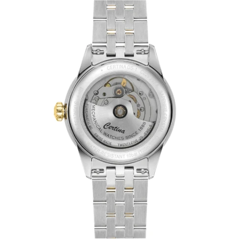 Мъжки ръчен часовник с автоматичен механизъм - корпус от Стомана - Стоманена верижка - цвят Черен Сив