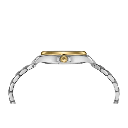 Дамски ръчен часовник с кварцов механизъм - корпус от Стомана - Стоманена верижка - цвят Седеф Сив