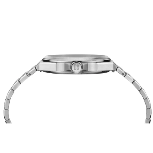 Мъжки ръчен часовник с кварцов механизъм - корпус от Стомана - Стоманена верижка - цвят Син Сив