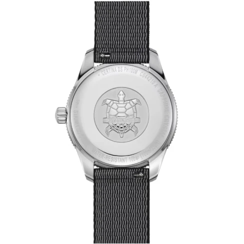 Дамски ръчен часовник с кварцов механизъм - корпус от Стомана - Нато каишка - цвят Черен Сив