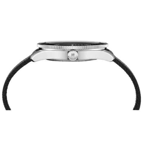 Дамски ръчен часовник с кварцов механизъм - корпус от Стомана - Нато каишка - цвят Черен Сив