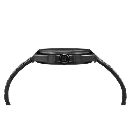 Дамски ръчен часовник с кварцов механизъм - корпус от Стомана - Стоманена верижка - цвят Черен Черен