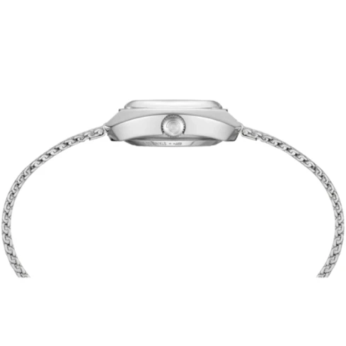 Дамски ръчен часовник с автоматичен механизъм - корпус от Стомана - Меш - цвят Седеф Сив