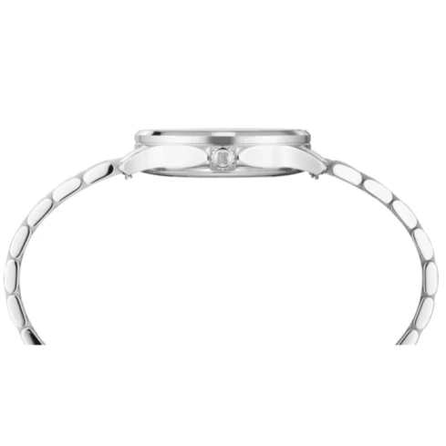 Дамски ръчен часовник с кварцов механизъм - корпус от Стомана - Стоманена верижка - цвят Черен Сив