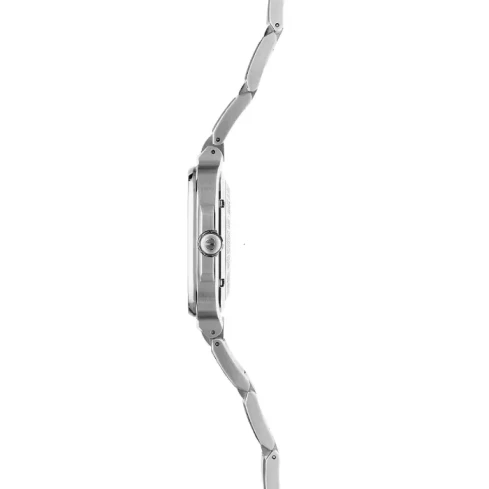 Мъжки ръчен часовник с автоматичен механизъм - корпус от Стомана - Стоманена верижка - цвят Зелен Сив