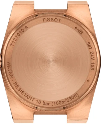 Tissot T137.010.33.506.00 PRX 25mm - Дамски ръчен часовник с кварцов механизъм - корпус от Стомана - Стоманена верижка - цвят Розово Злато Розово Злато