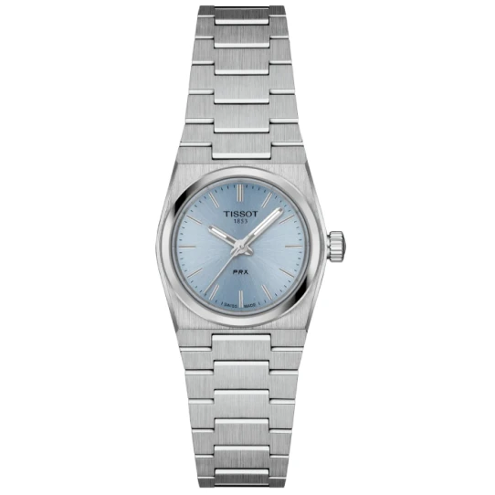 Дамски ръчен часовник с кварцов механизъм - корпус от Стомана - Стоманена верижка - цвят Син Сив