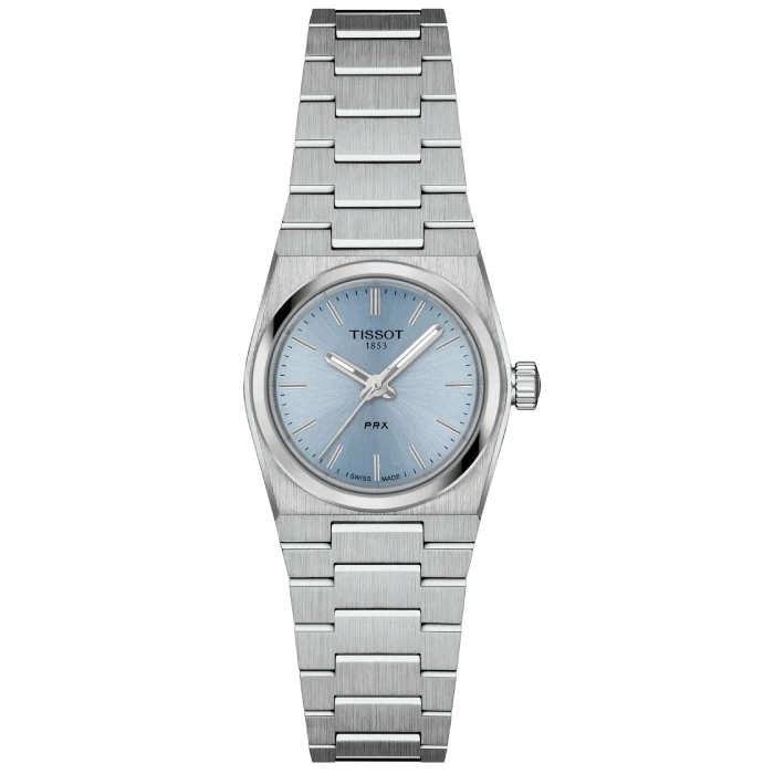 Дамски ръчен часовник с кварцов механизъм - корпус от Стомана - Стоманена верижка - цвят Син Сив