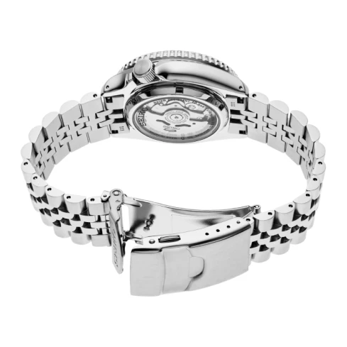 Мъжки ръчен часовник с автоматичен механизъм - корпус от Стомана - Стоманена верижка - цвят Зелен