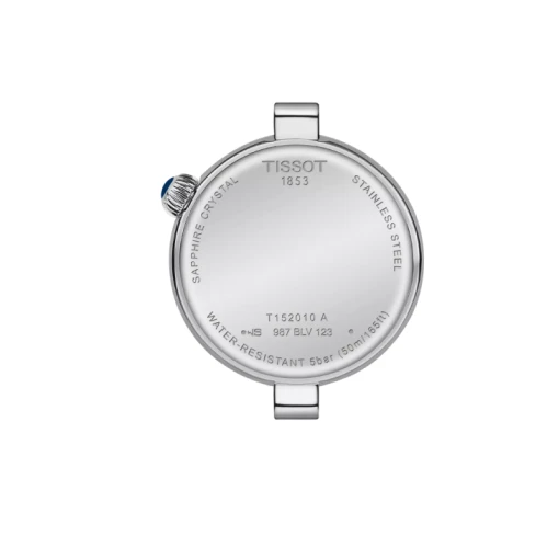 Дамски ръчен часовник с кварцов механизъм - корпус от Стомана - Естествена кожа - цвят Син Син