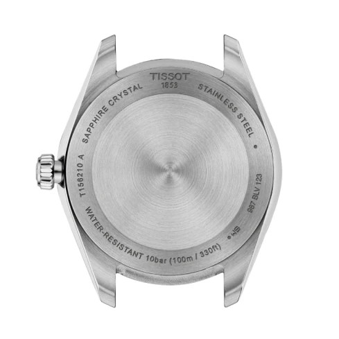 Дамски ръчен часовник с кварцов механизъм - корпус от Стомана - Стоманена верижка - цвят Син Сив