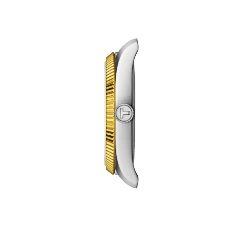 Дамски ръчен часовник с кварцов механизъм - корпус от Стомана - Стоманена верижка - цвят Сребрист Злато