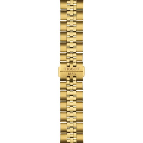 Мъжки ръчен часовник с кварцов механизъм - корпус от Стомана - Стоманена верижка - цвят Черен Злато